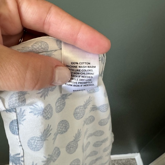 1901 Regular Fit Fairview Wash Men's Pineapple Button Down - Picture 4 of 4